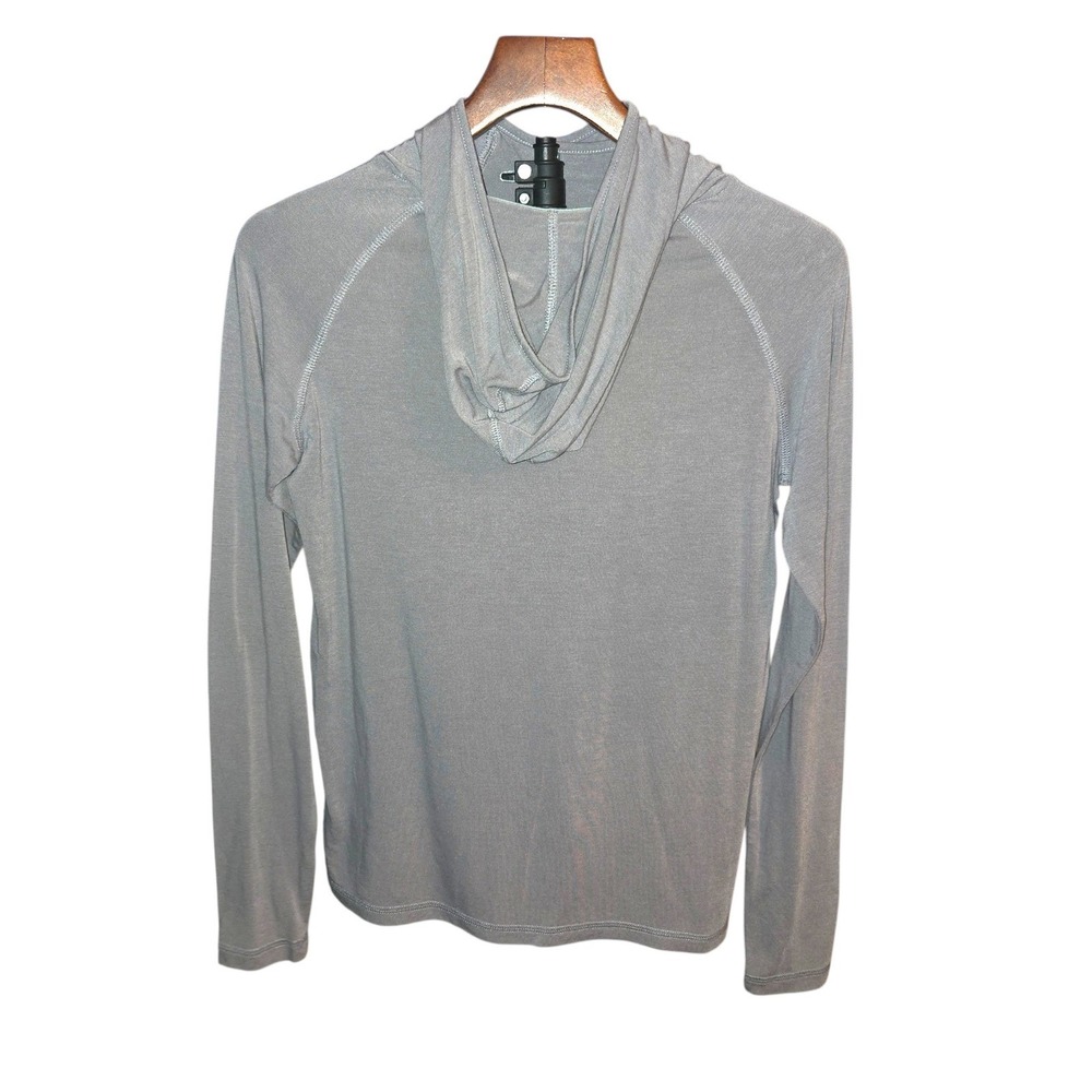 Free Fly Bamboo Lightweight Hoodie Youth M (10/12) Gray Performance Thumbholes